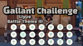 Lyre Liyue Battle Theme III  Gallant Challenge Genshin Impact Lyre  원신 리월 전투 배경음악 3 [upl. by Fischer981]