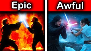 I Ranked EVERY Lightsaber Duel In Star Wars [upl. by Azmuh120]