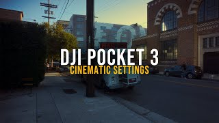 Best Cinematic Settings For DJI Osmo Pocket 3  How I Edit [upl. by Octavia]