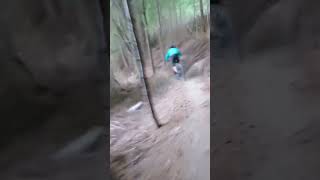 Wedged in between two tracks mtblife mountainbike downhill mtb bike emtb nzmtbguy [upl. by Atinit264]