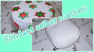 Marshmallow FondantFondant selber machenRezeptEinfach [upl. by Neenaej]