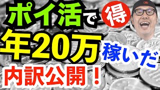 ポイ活 おすすめ 稼ぎ方【ポイ活で年間20万稼いでます】2021年にポイ活で年間20万稼いだ内訳とおすすめの稼ぎ方を公開【アプリ】 [upl. by Ecnesse]