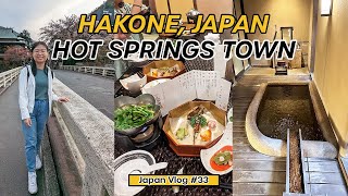 Tokyo to Hakone Trip Private Hot Spring Onsen ♨️  Yaeikan Ryokan Hotel Review  Japanese Kaiseki 🍱 [upl. by Enenaej537]