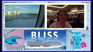 Boarding Day Cabin amp Dinner  Norwegian Bliss Cruise Vlog ep3 [upl. by Ettesyl]