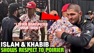 Islam Makhachev And Khabib Visits Dustin Poirier After UFC 302 RESPECTFUL MOMENT [upl. by Farley242]