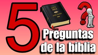 5 Preguntas de la biblia ❤️ [upl. by Quitt]