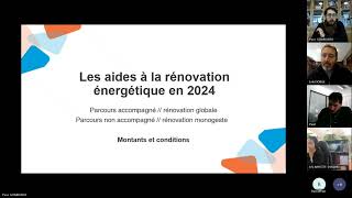 Webinaire sur les aides en rénovation énergétique 2024 [upl. by Amery495]