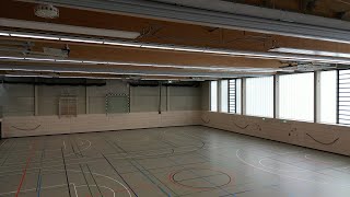 Das ist die neue Dreifachsporthalle am AnnettevonDrosteHülshoffGymnasium [upl. by Tutankhamen]