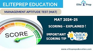 MAT 202425  Scoring Pattern  Score card Interpretation  Percentile Calculation  Scoring Tips [upl. by Priscella]