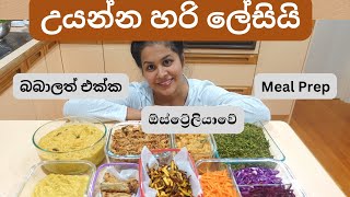 Meal prep Sri Lankan food Sinhala සතියටම එකපාර මම කෑම හදන විදිහ cook and meal prep with me [upl. by Amery]