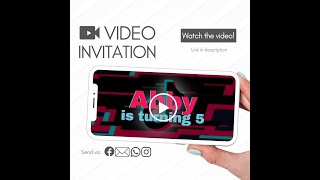 TikTok Birthday Video Invitation [upl. by Fernandina]