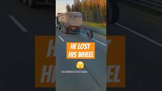 He lost his wheel 🫣 trucking lkw camion hgv bigrig kamyon smile [upl. by Milinda]