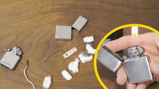 Zippo Oil lighter Disassembly [upl. by Juxon146]