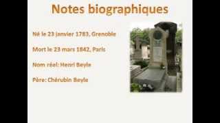 Stendhal  MarieHenri Beyle  Biographie courte [upl. by Oliver]