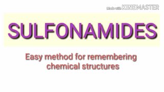 Sulfonamides chemical structures  medicinal chemistry [upl. by Nwahsear58]