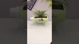 Diy planter using plastic bottle diy homedecor craft planter bottleart youtubeshorts plants [upl. by Ocicnarf884]