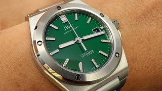 IWC Ingenieur 40mm全新原廠微調扣，設計同訂製咗一塊賭枱綠面嘅唯一一隻工程師！ [upl. by Seely]