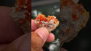 Red wulfenite from China mineral minerals crystals gemstone [upl. by Rossuck]