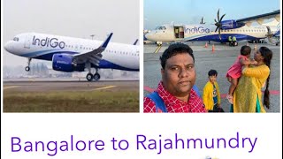 Flight Journey from Bangalore Airport to Rajahmundry Airport [upl. by Francene]