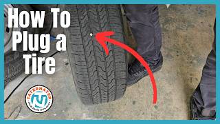 How to Fix a Nail in Your Tire  Easy Tire Plug Method [upl. by Ardnnaed]