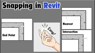 Mastering BIM with Revit Snapping in Revit  Episode 12 [upl. by Yonatan]