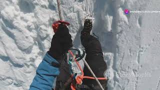 SEGURIDAD EN LA MONTAÑA quotCRAMPONESquot  CASI CUMBRES [upl. by Kolosick]