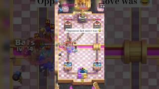 Opponent Last move was 😂  clash royale  shorts battleroyale [upl. by Strohbehn]