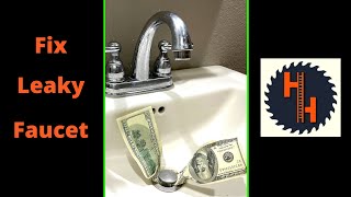 💦 FIX A LEAKY FAUCET In 53 seconds [upl. by Argyle]