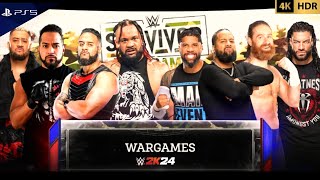 WWE 2K24 Survivor Series  New Bloodline vs Original Bloodline  WarGames  PS5™ 4K60 [upl. by Agnesse582]