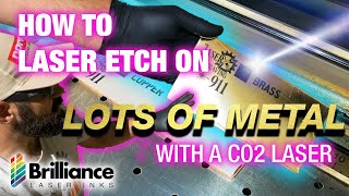 How to Laser Engrave On Metal With A Co2 Laser  A Complete How to Guide  Brilliance Laser Inks [upl. by Kwan]