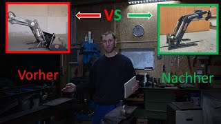 Frontlader abhängen erleichtern mit selbstgebauter Haltevorrichtung😁 [upl. by Novy]