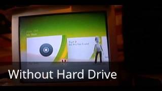 With and Without Hard Drive Xbox 360 [upl. by Hctim]