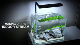 Making a Tiny Stream in an Aquarium Tank Nano Iwagumi Setup [upl. by Juster702]