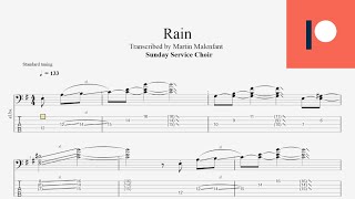 Sunday Service Choir  Rain bass tab [upl. by Demott]