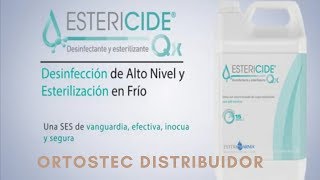 ESTERICIDE QX ANTISÉPTICO PARA ÁREAS Y MATERIAL QUIRÚRGICO [upl. by Nadnarb974]