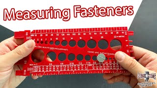 How to Measure Bolts Nuts and Screws Using a Thread Gauge Size Tool [upl. by Kesia]