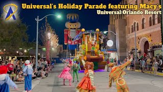 Full Universal’s Holiday Parade featuring Macy’s at Universal Studios Florida [upl. by Eul2]