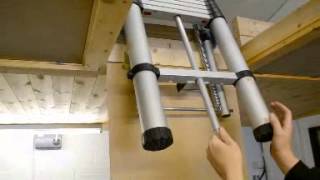 Using the Youngman Telescopic Loft Ladder [upl. by Manbahs]