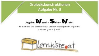 Konstruktion von Dreiecken  WSWSatz 2 [upl. by Courtnay485]