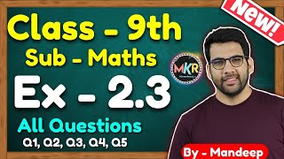 Class 9 Maths Ex 23 Q1 to Q5  Chapter 2 Polynomials  NCERT  MKR [upl. by Pearl]