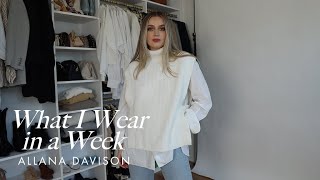 Allana Davisons Top Fall Outfits  What I Wear in a Week  REVOLVE [upl. by Molahs]