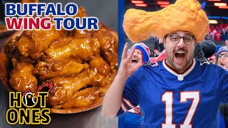 The ULTIMATE Buffalo Wing Tour 24 Hours in Buffalo with Camera Guy Bill  Hot Ones [upl. by Aivek706]