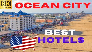 【8K】Ocean City Best Hotels on Promenade  Maryland [upl. by Eiryt26]