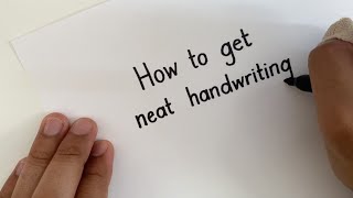 How to get NEAT Handwriting  Straight Lines in MINUTES [upl. by Dalia]