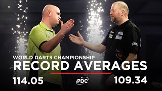 RECORDBREAKING AVERAGES Van Barneveld v Van Gerwen  2017 World Darts Championship [upl. by Leor]