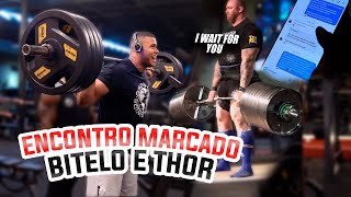 BITELO VAI TREINAR COM O MAIOR ATLETA DE STRONGMAN DO MUNDO  THOR BJORNSON ATOR DE GAME OF THRONES [upl. by Opalina808]