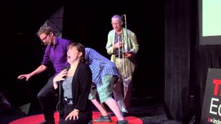 The art of improvisation  Rapid Fire Theatre  TEDxEdmonton [upl. by Irodim]