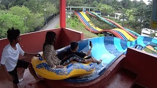 Crazy Water Slide at Melaka Wonderland [upl. by Kirit866]