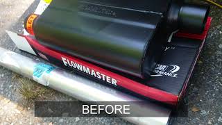 Easy Flowmaster exhaust install on 2006 Ford F150 54 [upl. by Neroled]