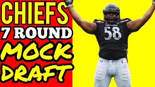 KANSAS CITY CHIEFS 2025 MOCK DRAFT 7 ROUNDS 8 PICKS Kansas City Chiefs News Today [upl. by Howland]